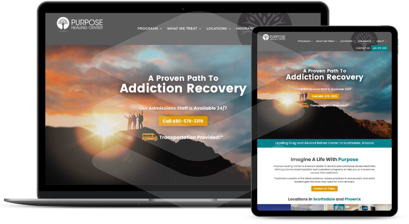 Drug and Alcohol Website Design and Marketing